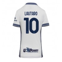 Maglia Calcio Inter Milan Lautaro Martinez #10 Seconda Divisa Donna 2024-25 Manica Corta